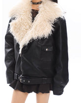 Lapel Thickened Motorcycle Jacket